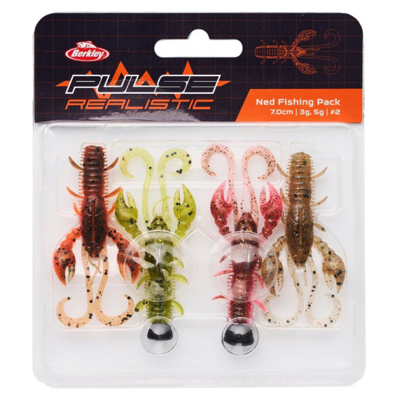 Berkley Ned Fishing Pack in the group Lures / Softbaits / Craws & Creaturebaits at Sportfiskeprylar.se (1594920r)